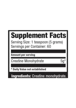 Creatine-300g-60servicios- tabla-nutricional-ultimate nutrition