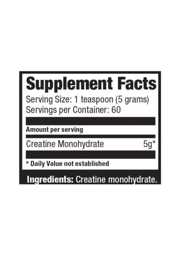 Creatine-300g-60servicios- tabla-nutricional-ultimate nutrition