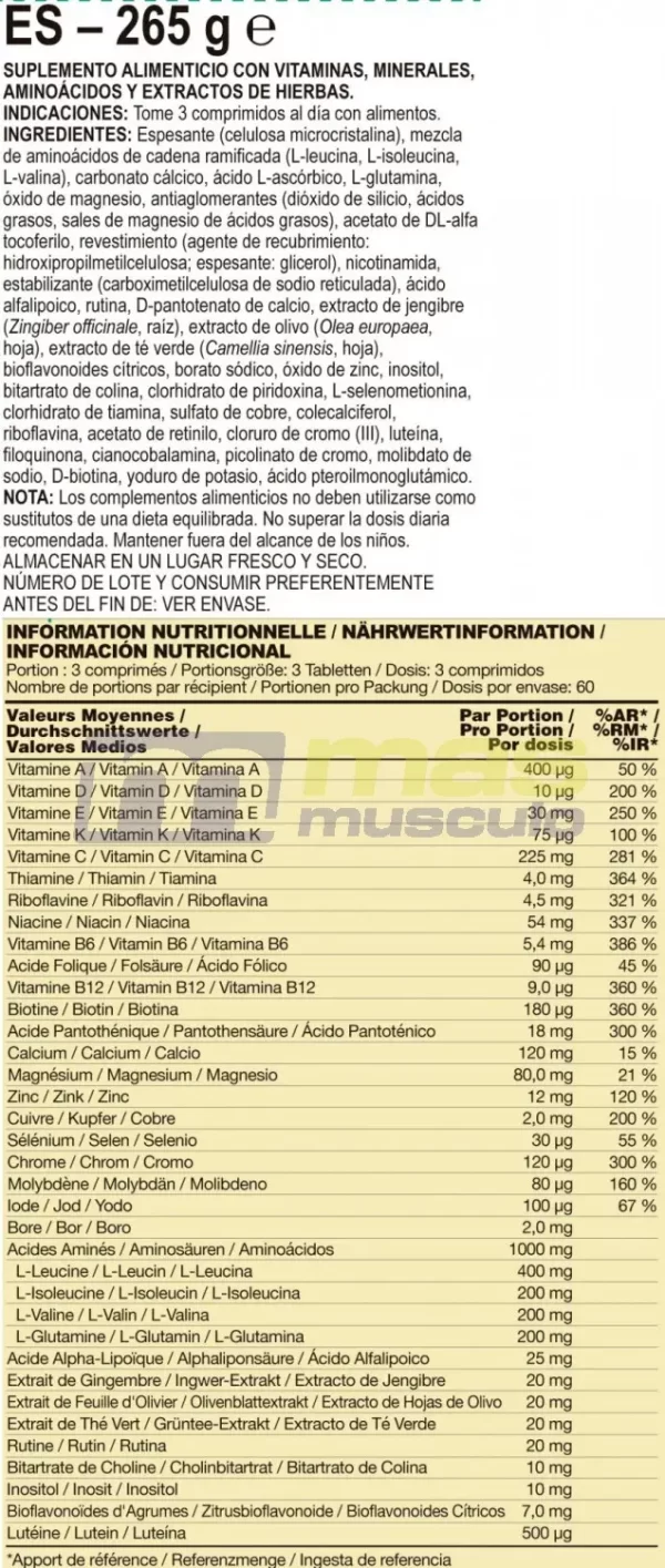 INFORMACION NUTRICIONAL