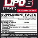 tabla nutricional LIPO 6 BACK ULTRA CONCENTRADO