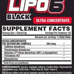 tabla nutricional LIPO 6 BACK ULTRA CONCENTRADO