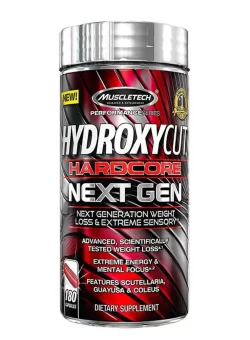 COMPRAR HYDROXYCUT HARCORE NEXT GEN 180 CAPSULAS ORIGINAL